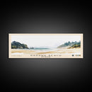 Rarawa Beach, New Zealand Watercolor Print, Vacation Gift, New Zealand Wall Art, Beach Painting, Beach Decor, Large Wall Art, Wood Frame Art