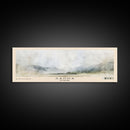 Sanna, Scotland Watercolor Print, Vacation Gift, Scotland Wall Art, Beach Painting, Beach Decor, Large Wall Art, Wood Frame Art