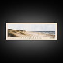 Skagen Beach, Denmark Watercolor Beach Print, Vacation Gift, Denmark Wall Art, Framed Canvas Print, Framed Beach Painting