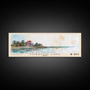 Tobacco Caye, Belize Watercolor Print, Vacation Gift, Belize Wall Art, Beach Painting, Beach Decor, Large Wall Art, Wood Frame Art