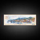 Zihuatanejo, Mexico Watercolor Beach Print, Vacation Gift, Mexico Wall Art, Framed Canvas Print, Framed Beach Painting