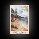 Ifaty Beach, Madagascar Watercolor Print, Vacation Gift, Madagascar Wall Art, Beach Painting, Beach Decor, Large Wall Art, Wood Frame Art