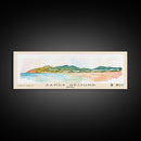 Sandy Ground, Anguila Watercolor Beach Print, Vacation Gift, Anguila Wall Art, Framed Canvas Print, Framed Beach Painting