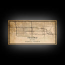 Phoenix Arizona Street Map, Framed Canvas Art, Arizona United States Road Map Wall Art, Office Wall Art, Wall Decor for Office