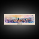 Brno CzechRepublic art Travel Print Wall Art, Panoramic City Art, Travel Art, Wall Decor, Vacation Gift, Framed Canvas Print Or Metal Art