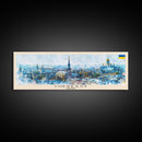Cherkasy Ukraine Travel Art, City Art, Framed Canvas Print or Metal Wall Art, Europe Travel Poster, Panoramic Wall Art, Extra Wide Wall Art