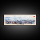 Plovdiv Bulgaria Travel Art, City Art, Framed Canvas Print or Metal Wall Art, Europe Travel Poster, Panoramic Wall Art, Extra Wide Wall Art