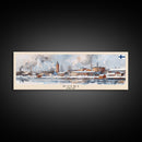 Pori Finland Travel Art, City Art, Framed Canvas Print or Metal Wall Art, Europe Travel Poster, Panoramic Wall Art, Extra Wide Wall Art