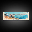 Glyfada Greece Wall Art, Panoramic Travel Poster, Panoramic Framed Canvas Print, City Wall Art, Wall Hanging Home Decor, Travel Art