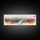 Kranj Slovenia Wall Art, Panoramic Travel Poster, Panoramic Framed Canvas Print, City Wall Art, Wall Hanging Home Decor, Travel Art