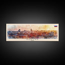 Kurgan Russia Travel Print Wall Art, Panoramic City Art, Travel Art, Wall Decor, Vacation Gift, Framed Canvas Print Or Metal Art