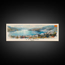 Larissa Greece Wall Art, Panoramic Travel Poster, Panoramic Framed Canvas Print, City Wall Art, Wall Hanging Home Decor, Travel Art