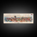 Panevo Serbia Wall Art, Panoramic Travel Poster, Panoramic Framed Canvas Print, City Wall Art, Wall Hanging Home Decor, Travel Art