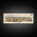 Reims France Travel Art, City Art, Framed Canvas Print or Metal Wall Art, Europe Travel Poster, Panoramic Wall Art, Extra Wide Wall Art