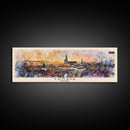 Trnava Slovakia Wall Art, Panoramic Travel Poster, Panoramic Framed Canvas Print, City Wall Art, Wall Hanging Home Decor, Travel Art