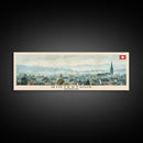 Winterthur Switzerland Travel Art, City Art, Framed Canvas Print or Metal Wall Art, Europe Travel Poster, Panoramic Wall Art, Extra Wide Wall Art