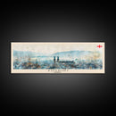 Zurich Switzerland Travel Art, City Art, Framed Canvas Print or Metal Wall Art, Europe Travel Poster, Panoramic Wall Art, Extra Wide Wall Art