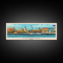 Astrakhan Russia Travel Print Wall Art, Panoramic City Art, Travel Art, Wall Decor, Vacation Gift, Framed Canvas Print Or Metal Art