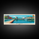 Bilbao Spain Wall Art, Panoramic Travel Poster, Panoramic Framed Canvas Print, City Wall Art, Wall Hanging Home Decor, Travel Art