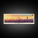 Bochum Germany Panoramic Travel Poster, Framed Canvas Print or Metal Wall Art, Travel Art, Home Decor, Panoramic Painting, Midcentury Art