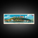 Bratislava Slovakia Wall Art, Panoramic Travel Poster, Panoramic Framed Canvas Print, City Wall Art, Wall Hanging Home Decor, Travel Art
