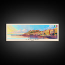 Cagliari Italy Wall Art, Panoramic Travel Poster, Panoramic Framed Canvas Print, City Wall Art, Wall Hanging Home Decor, Travel Art