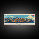 Elazig Turkey Wall Art, Panoramic Travel Poster, Panoramic Framed Canvas Print, City Wall Art, Wall Hanging Home Decor, Travel Art
