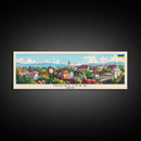 Horlivka Ukraine Wall Art, Panoramic Travel Poster, Panoramic Framed Canvas Print, City Wall Art, Wall Hanging Home Decor, Travel Art