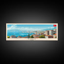 Izmir Turkey Travel Print Wall Art, Panoramic City Art, Travel Art, Wall Decor, Vacation Gift, Framed Canvas Print Or Metal Art