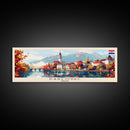 Karlovac Croatia Travel Art, City Art, Framed Canvas Print or Metal Wall Art, Europe Travel Poster, Panoramic Wall Art, Extra Wide Wall Art
