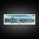 Kielce Poland Wall Art, Panoramic Travel Poster, Panoramic Framed Canvas Print, City Wall Art, Wall Hanging Home Decor, Travel Art