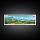 Korolyov Russia Wall Art, Panoramic Travel Poster, Panoramic Framed Canvas Print, City Wall Art, Wall Hanging Home Decor, Travel Art