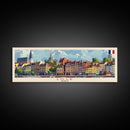 Lille France Wall Art, Panoramic Travel Poster, Panoramic Framed Canvas Print, City Wall Art, Wall Hanging Home Decor, Travel Art