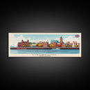 Liverpool United Kingdom Travel Art, City Art, Framed Canvas Print or Metal Wall Art, Europe Travel Poster, Panoramic Wall Art, Extra Wide Wall Art