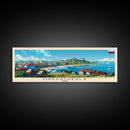 Makhachkala Russia Travel Art, City Art, Framed Canvas Print or Metal Wall Art, Europe Travel Poster, Panoramic Wall Art, Extra Wide Wall Art