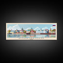 Nizhnevartovsk Russia Travel Art, City Art, Framed Canvas Print or Metal Wall Art, Europe Travel Poster, Panoramic Wall Art, Extra Wide Wall Art