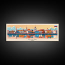 Omsk Russia Wall Art, Panoramic Travel Poster, Panoramic Framed Canvas Print, City Wall Art, Wall Hanging Home Decor, Travel Art