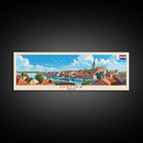 Osijek Croatia Travel Print Wall Art, Panoramic City Art, Travel Art, Wall Decor, Vacation Gift, Framed Canvas Print Or Metal Art