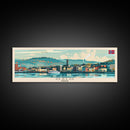 Oslo Norway Travel Art, City Art, Framed Canvas Print or Metal Wall Art, Europe Travel Poster, Panoramic Wall Art, Extra Wide Wall Art