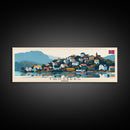 Tųnsberg Norway Travel Print Wall Art, Panoramic City Art, Travel Art, Wall Decor, Vacation Gift, Framed Canvas Print Or Metal Art
