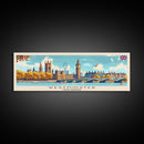 Westminster United Kingdom Wall Art, Panoramic Travel Poster, Panoramic Framed Canvas Print, City Wall Art, Wall Hanging Home Decor, Travel Art