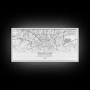Moscow City Map, Russia Map, Map Art, Minimalist Wall Art, Wall Art, Canvas Art, European Wall Art, Russian Wall Print, Gift For Friend