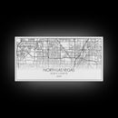 North Las Vegas City Map, Nevada Art, Map Print, Minimalist Wall Art, Wall Art, Canvas Art, Gamer Room Décor, Teacher Gift, Teen Boy Décor