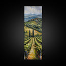 Italian Olive Fields, Framed Canvas print, Living Room Decor, Bedroom Decor, Beautiful Wall Art Painting, Wall hanging, Ready To Hang Art