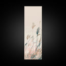 Autumn Forest Scene Pine Trees Giant Sun Skinny Art Tall Art Framed Canvas Print Japanese Style Art Ukiyo-e Art Wood Block Print Scenic