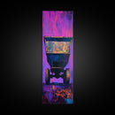 Abstract Mine Cart Framed Canvas Print custom car painting industrial decor rustic art moody art blotter art unique wall art extra wide art