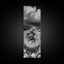 Rattlesnake Desert Art, Framed Canvas Print, southwest wall art, rustic decor, moody art, wildlife photography, cowboy aesthetic, gift idea