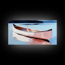 Canoe Lake, nautical wall art, rustic decor, lake Tahoe art, coastal landscape art, panoramic painting, canvas print