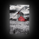 Windmill, Rustic Farm Art, Windmill Wall Art, Farmhouse Art, Minimalist Art, Rustic Decor, Wabi Sabi Art, Canvas Print, Gift Idea