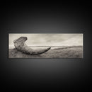 Driftwood Sculpture, Wabi Sabi Art, Canvas Print, Coastal Decor, Rustic Wall Art, Nature Photography, Extra Wide Art, Living Room Art